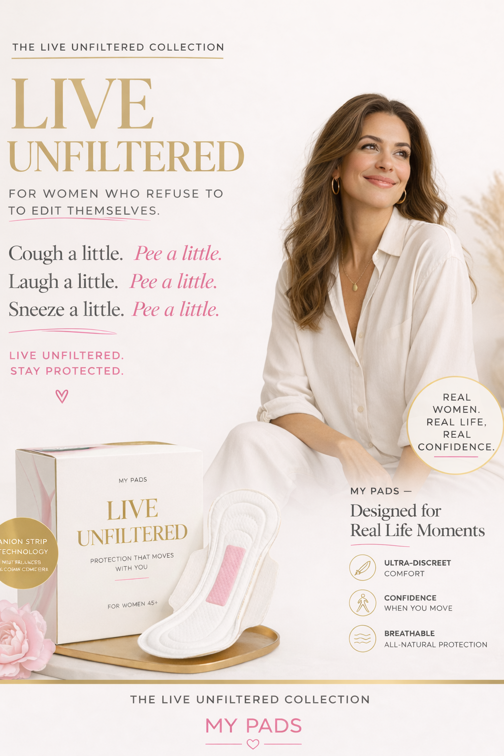 Live Unfiltered Menopause Pads