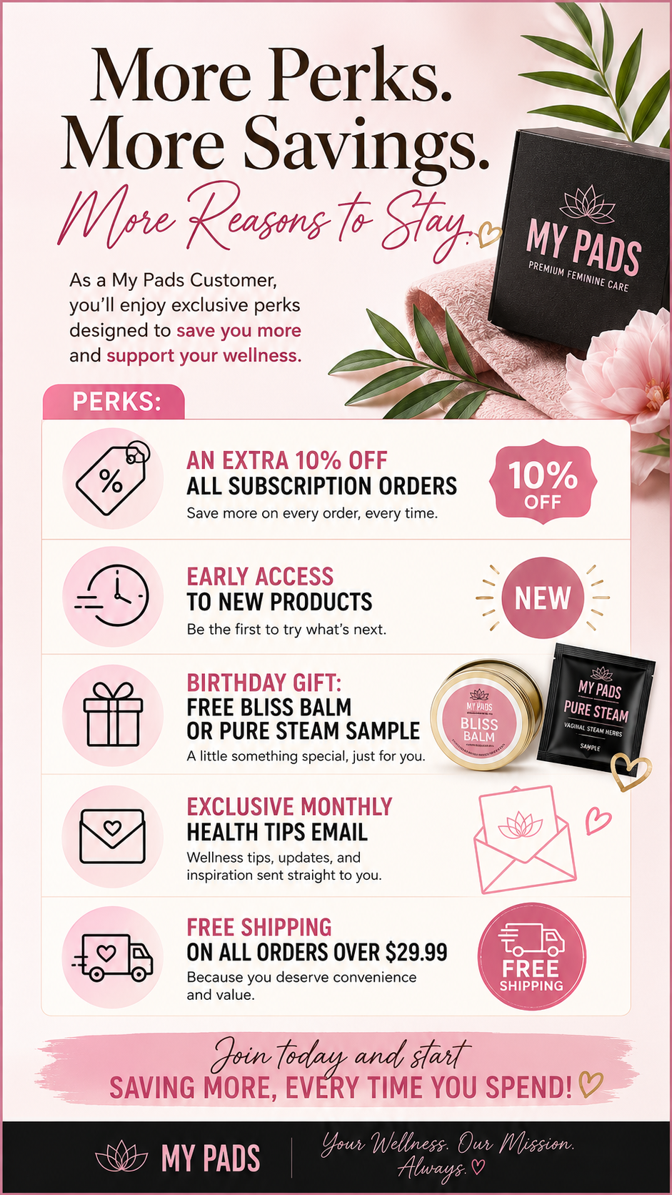 MY Pads VIP Membership